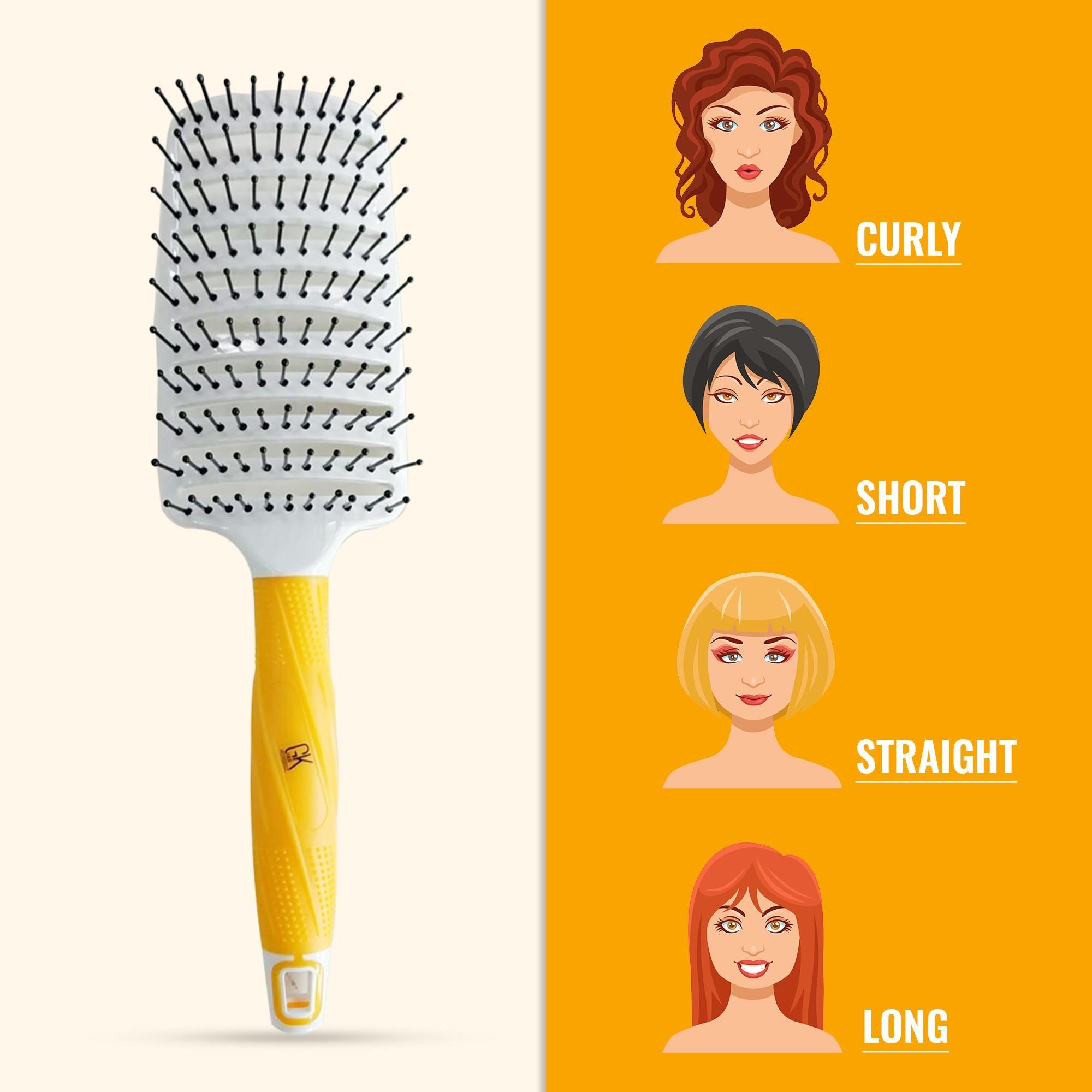 GK Hair Hair Styling Tools Vent Brush 76 mm Spazzola Phon