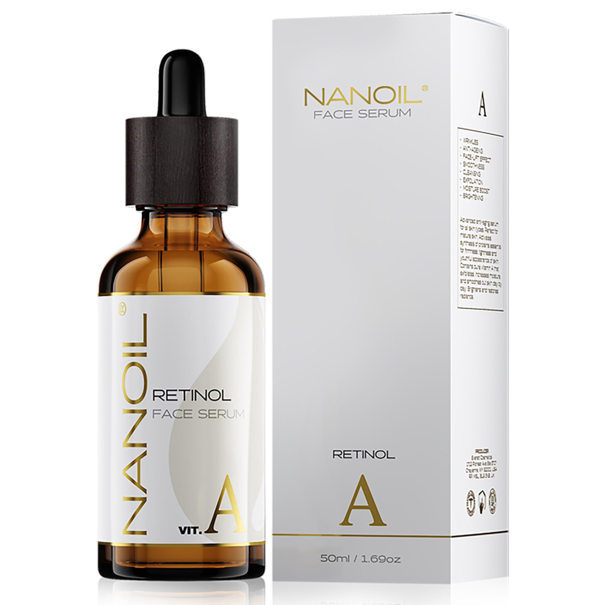 Nanoil Retinol Siero Viso 50 ml Levigante Vitamina A