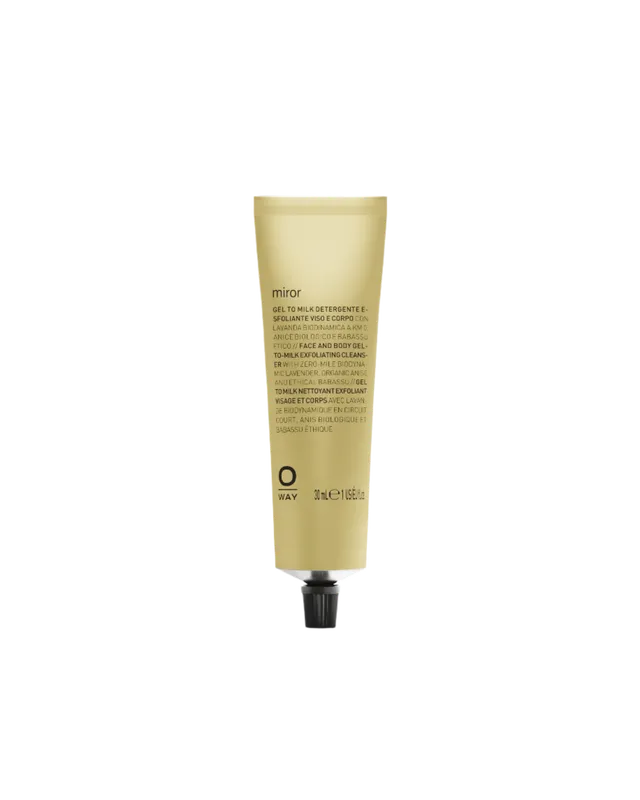O-Way Miror detergente viso esfoliante gel latte 30ml