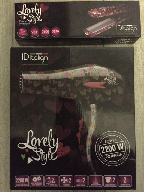 Postquam Lovely Style set phon + piastra cuori donna