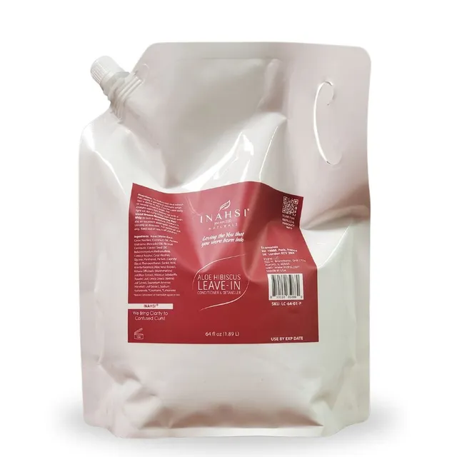Inahsi Aloe Hibiscus Balsamo Leave-In Districante 64oz