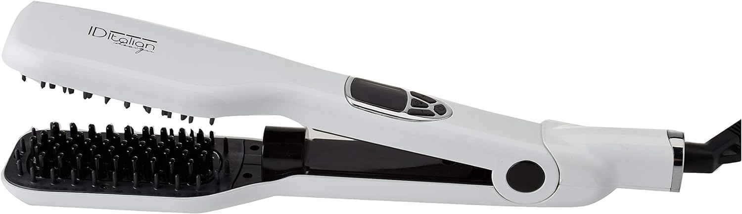 Italian Design Steam Blush Pro 2.0 Spazzola a Vapore 80W Bianca