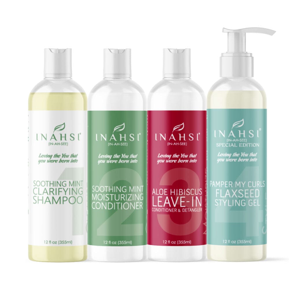 Inahsi Bundles Essentials Gel Semi Lino Kit Capelli Ricci 12oz