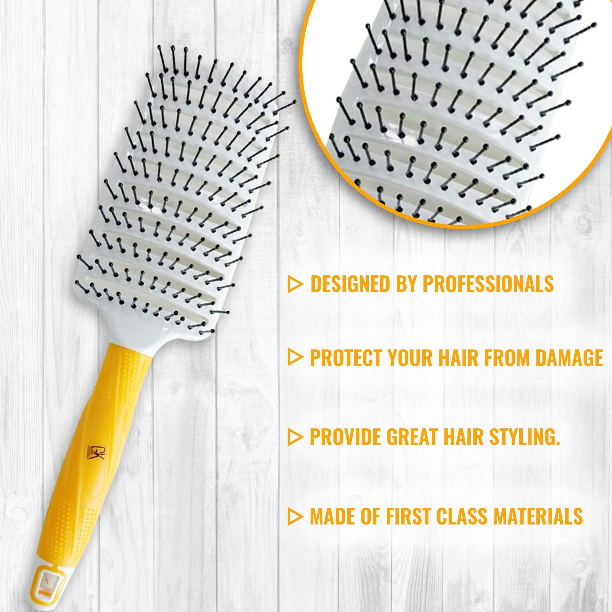 GK Hair Hair Styling Tools Vent Brush 76 mm Spazzola Phon
