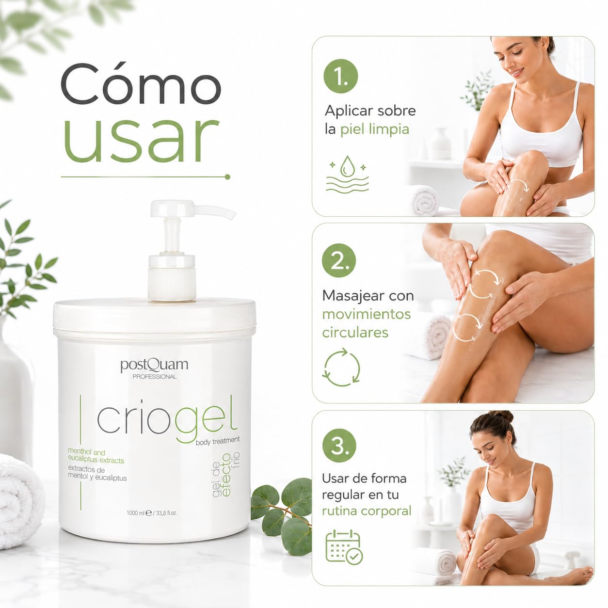 Postquam Sculpt criogel corpo 1 l effetto freddo