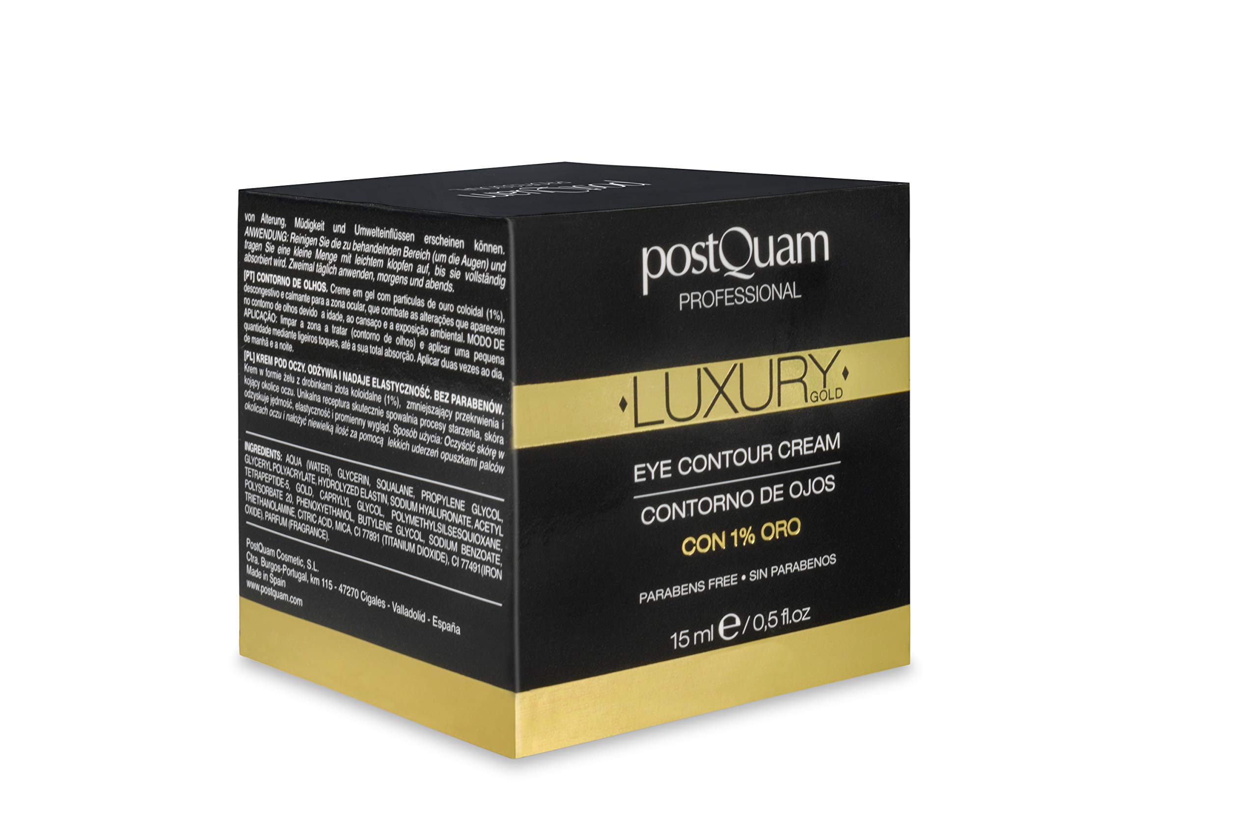 Postquam Luxury Gold crema contorno occhi acido ialuronico