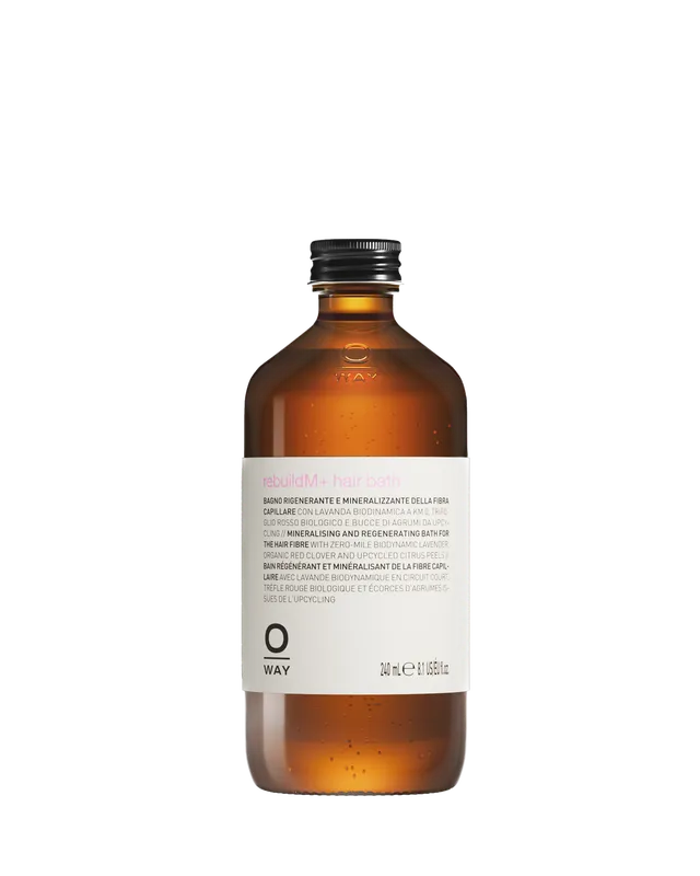 O-Way Hair Care rebuildM+ hair bath shampoo capelli danneggiati