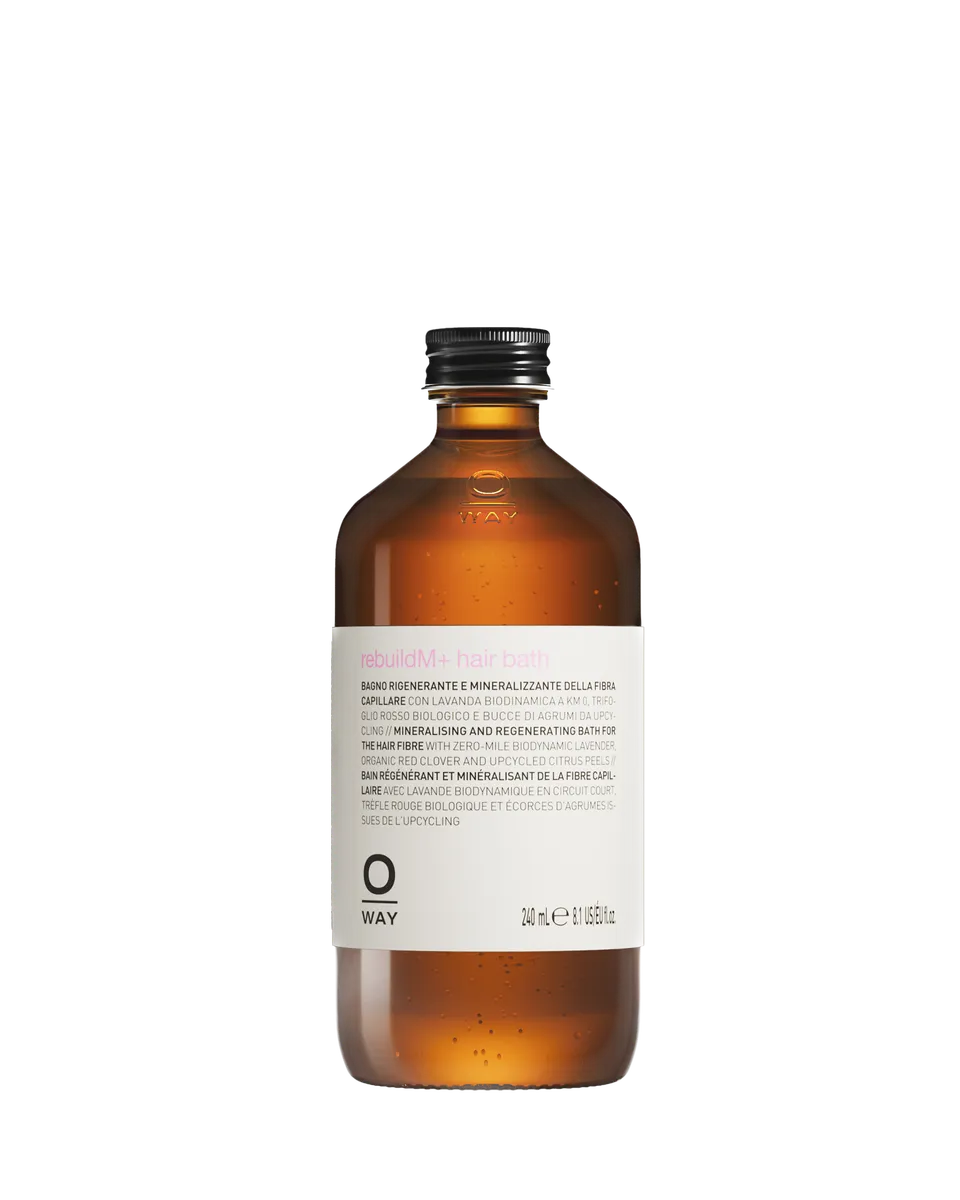 O-Way Hair Care rebuildM+ hair bath shampoo capelli danneggiati