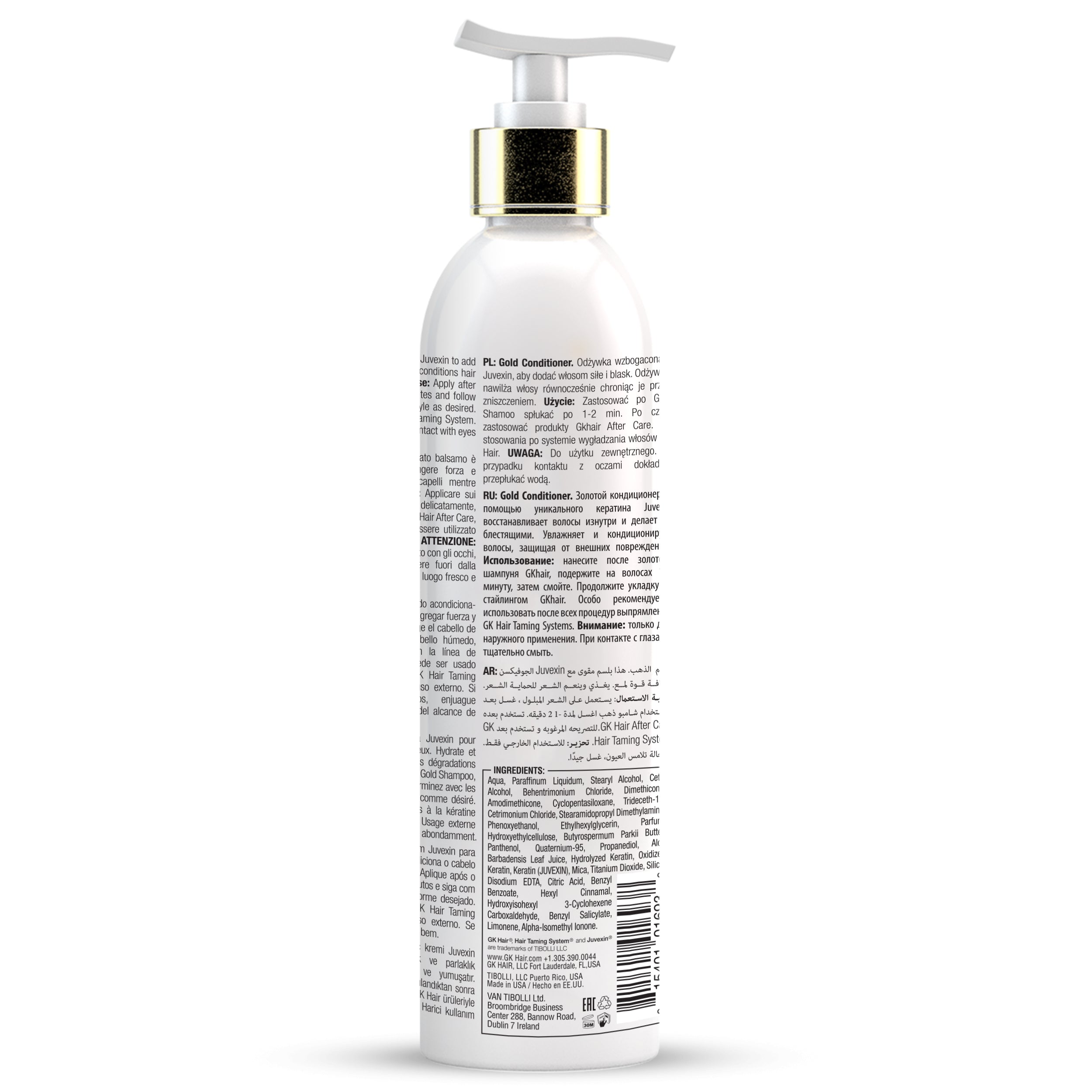 GK Hair Gold Balsamo Capelli 250 ml Idratante Argan