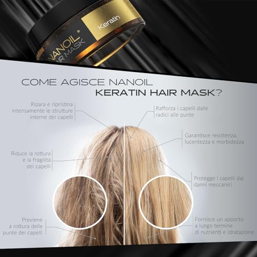 Nanoil Keratin Hair Mask maschera capelli 300ml cheratina
