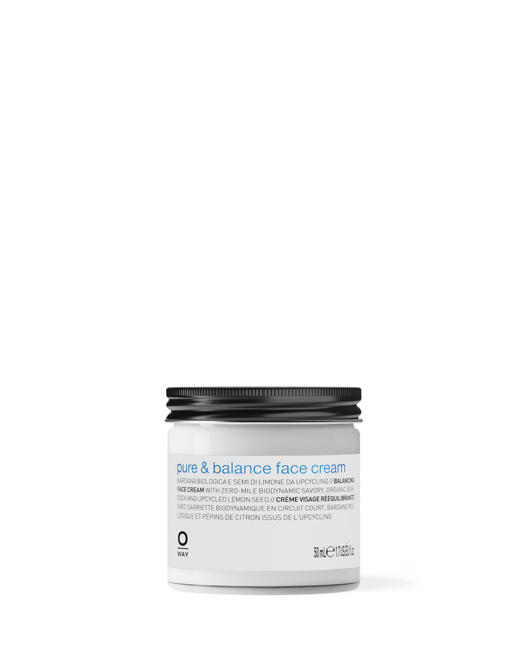 O-Way Skin Care Pure & Balance Crema Viso Riequilibrante