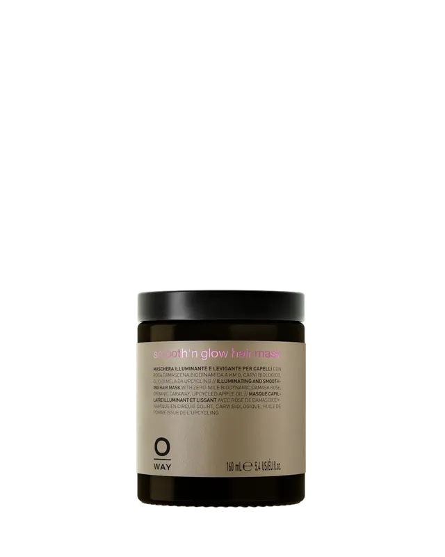 O-Way Hair Care smooth'n glow hair mask maschera illuminante