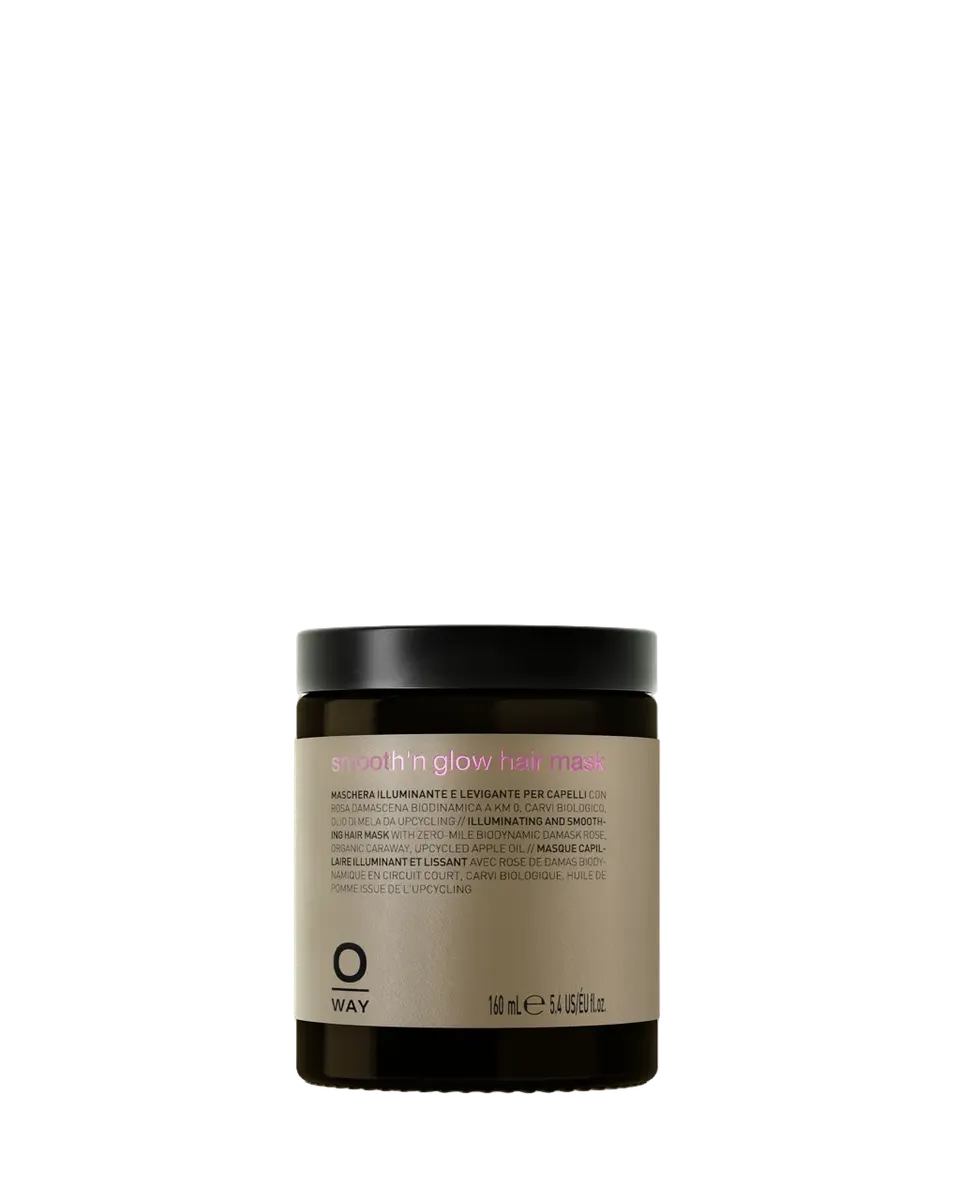 O-Way Hair Care smooth'n glow hair mask maschera illuminante