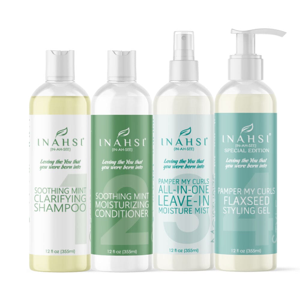 Inahsi Bundles Essentials Gel Semi Lino Kit Capelli Ricci 12oz