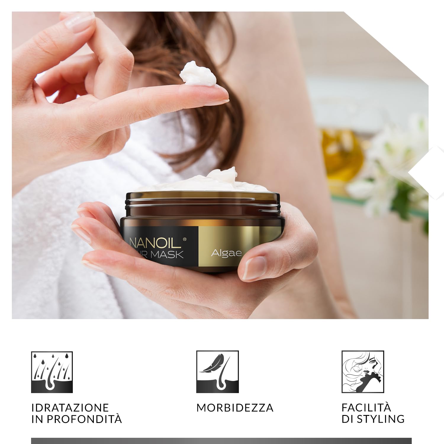 Nanoil Algae Hair Mask maschera capelli alghe 300 ml idratante