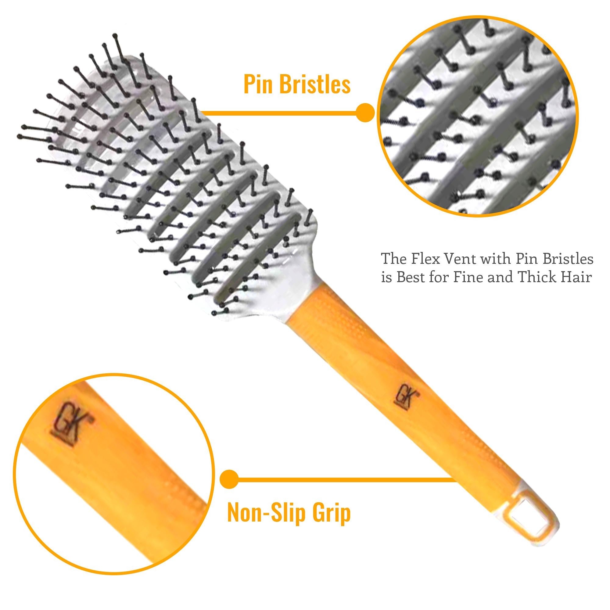 GK Hair Hair Styling Tools Vent Brush 61 mm Spazzola Phon