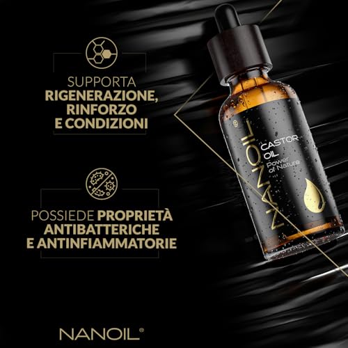 Nanoil Olii olio ricino 50ml spremuto a freddo