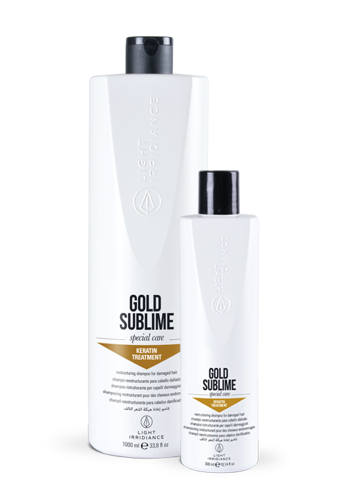 Light Irridiance Special Care Gold Sublime shampoo cheratina capelli danneggiati