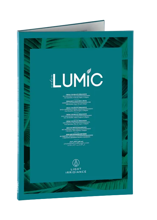 Light Irridiance Lumic Cartella Colori tabella tinte parrucchiere