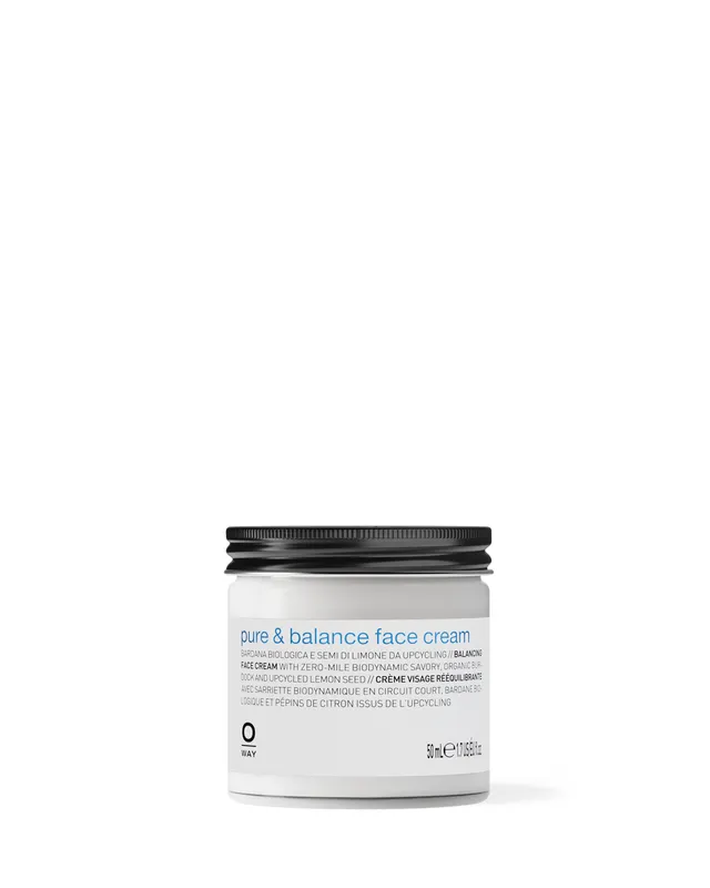 O-Way Skin Care Pure & Balance Crema Viso Riequilibrante