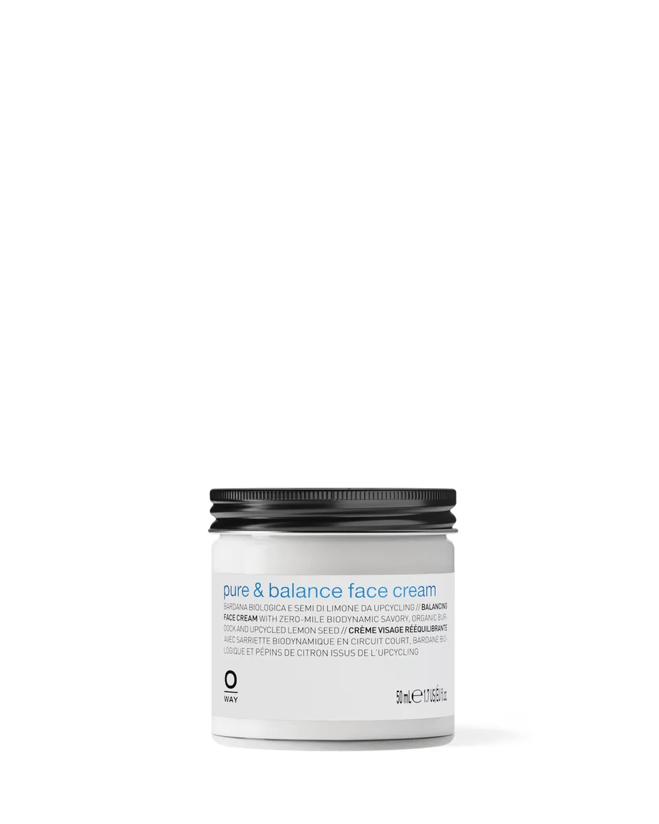 O-Way Skin Care Pure & Balance Crema Viso Riequilibrante