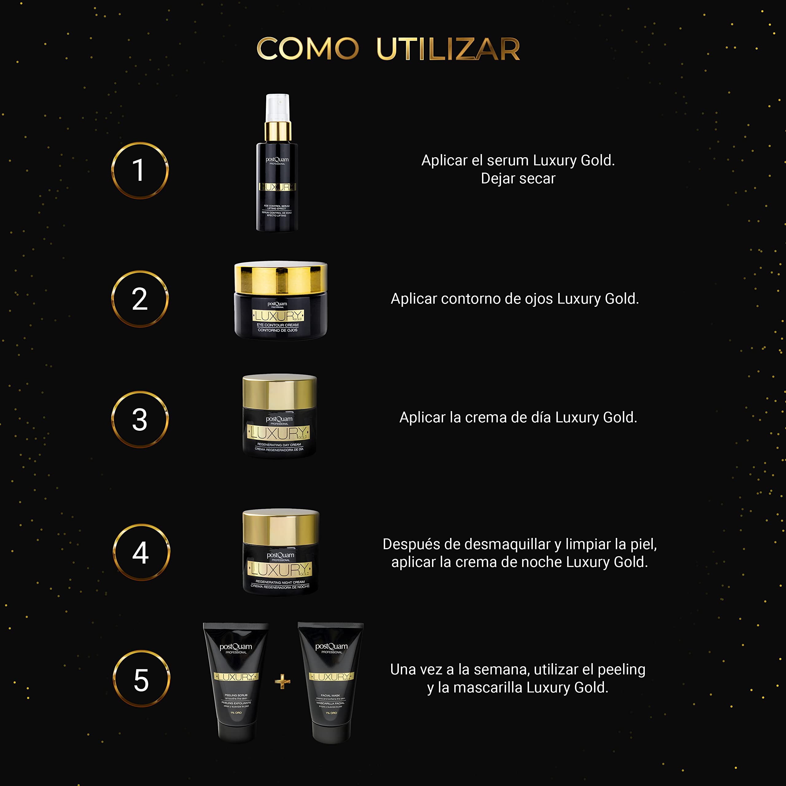 Postquam Luxury Gold Crema Notte Rigenerante 50 ml Ialuronico