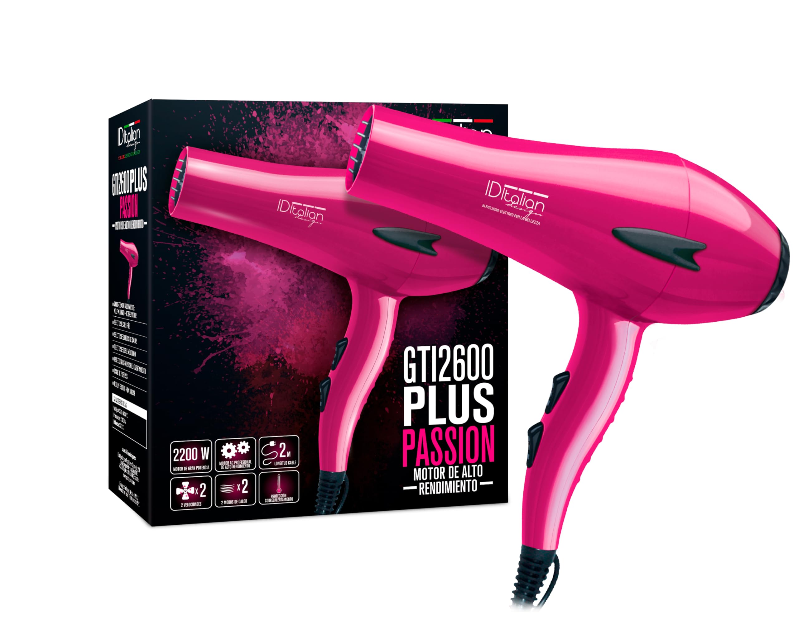 ID Italian Design GTI 2600 Passion Plus phon 2400W fucsia