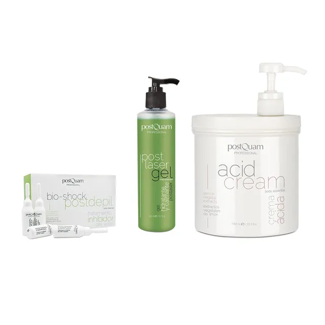 Postquam Kit Post Depilazione crema acida 1000 ml aloe