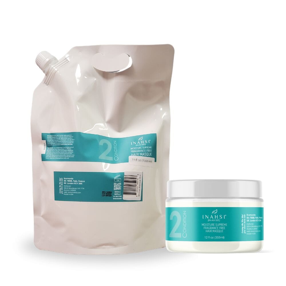 Inahsi Moisture Supreme Fragrance Free Hair Masque maschera ricci