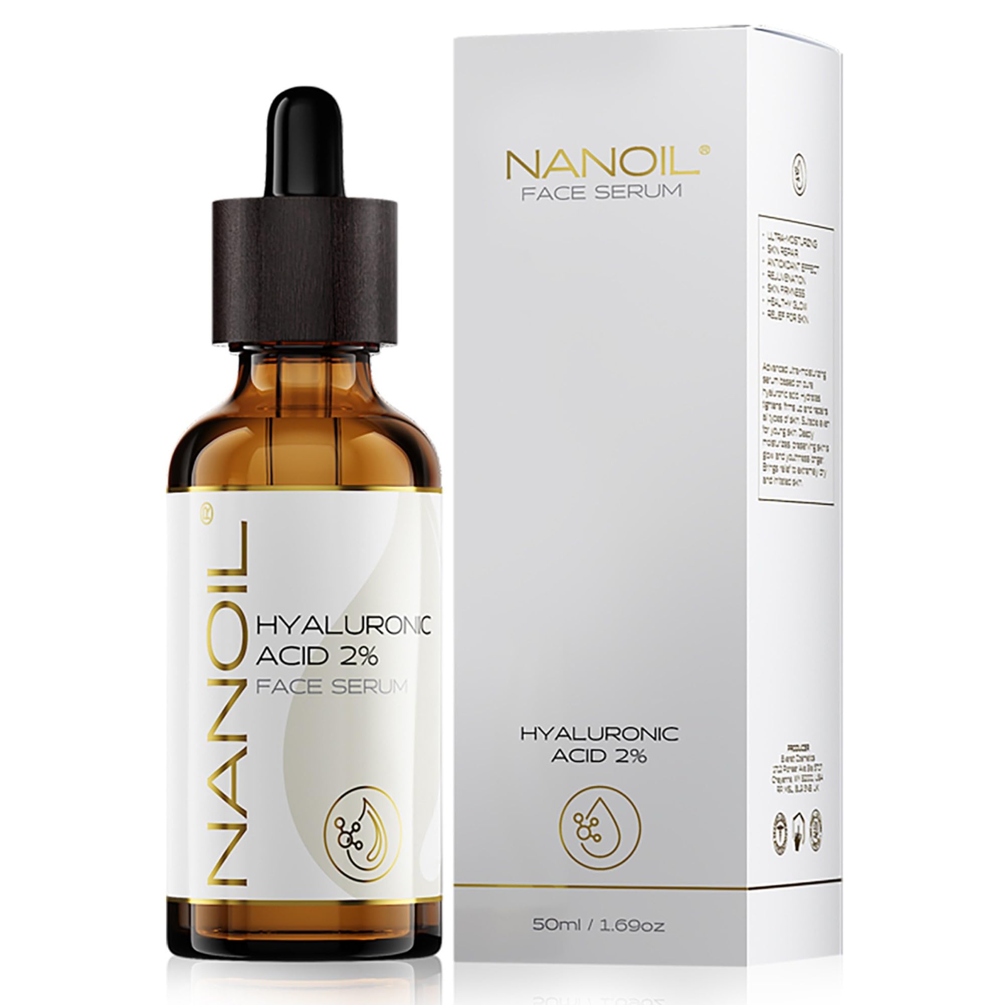Nanoil Hyaluronic siero viso acido ialuronico 50 ml idratante