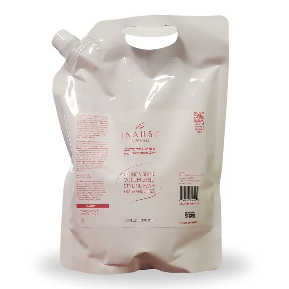 Inahsi Define & Shine spuma capelli volume 33oz