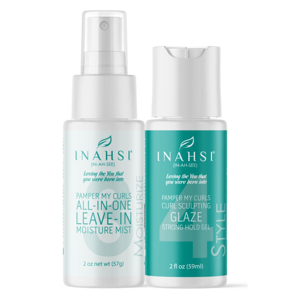 Inahsi Pamper My Curls Poppin Curls kit gel ricci definiti