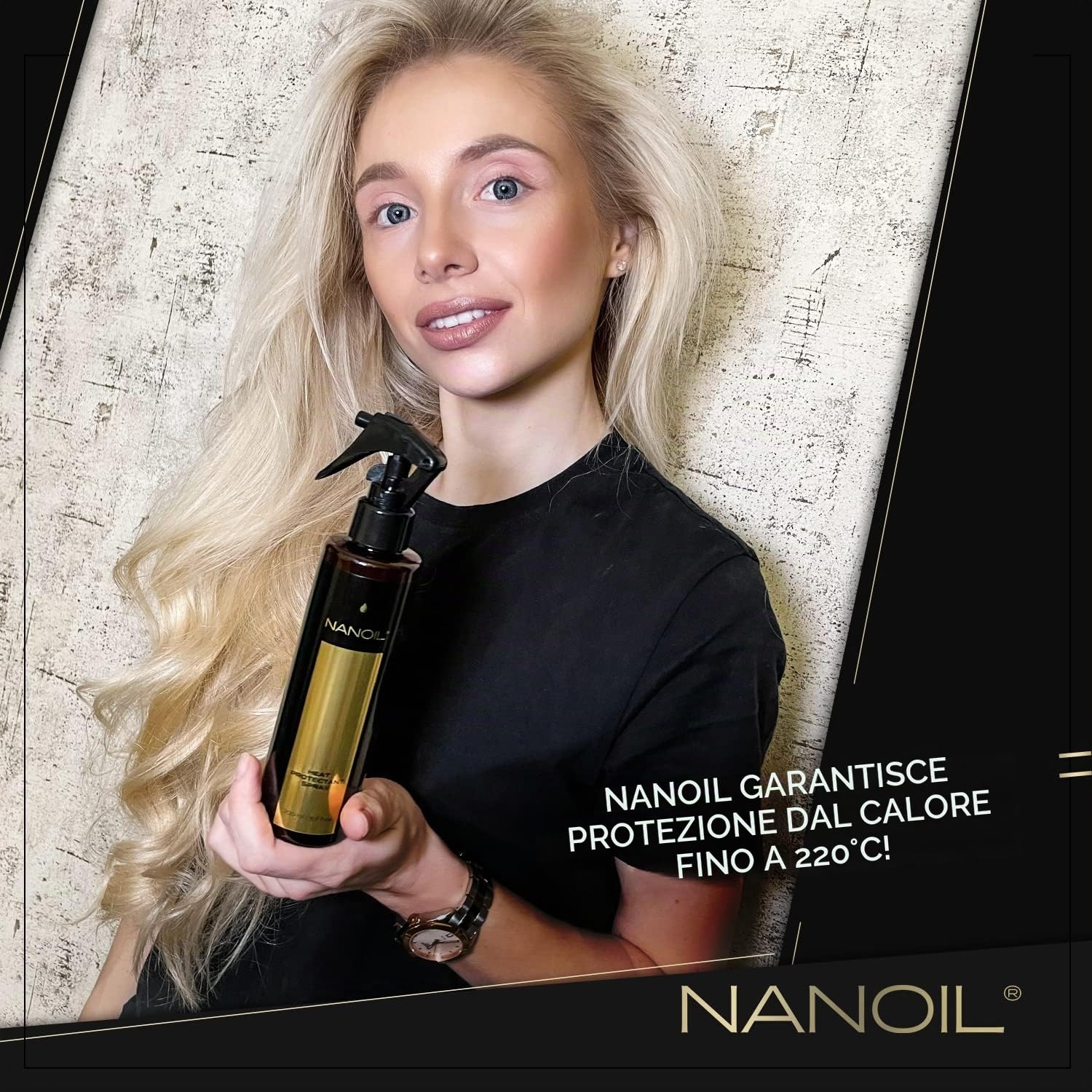 Nanoil Styling Spray Termoprotettore Capelli 200 ml Proteine Seta
