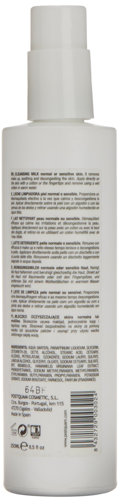 Postquam Faciale Latte Detergente Viso Senskin Milk 250 ml
