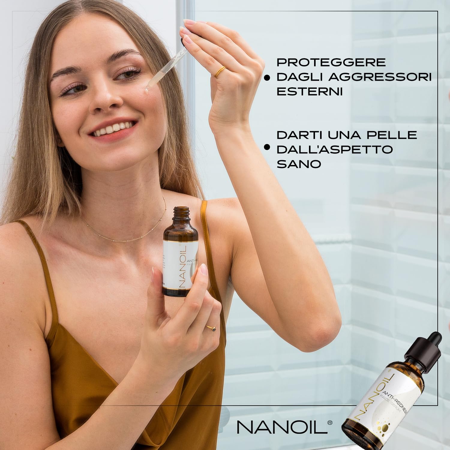 Nanoil Anti-Redness Siero Viso 50ml Pelle Sensibile