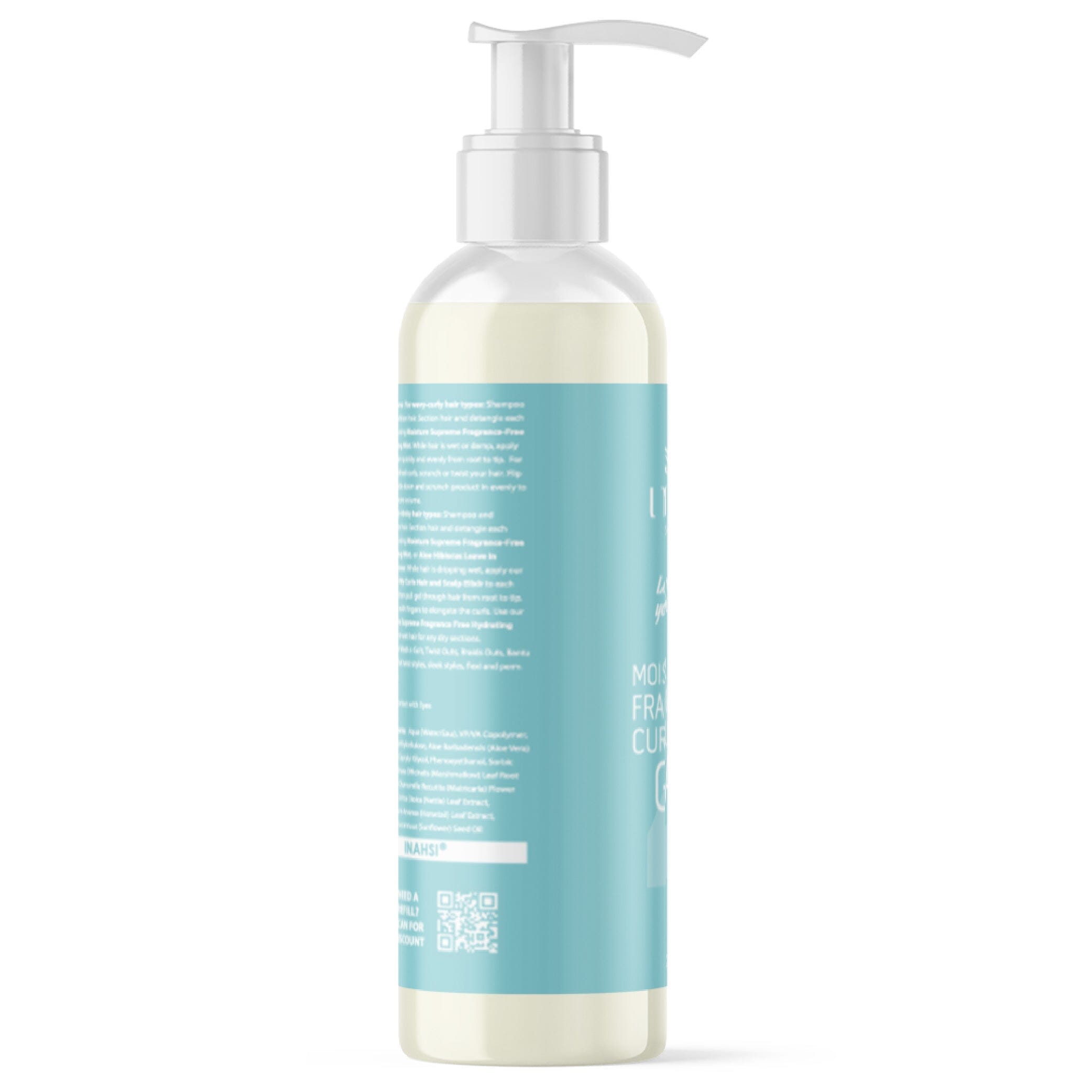 Inahsi Moisture Supreme Glaze gel ricci senza profumo tenuta forte