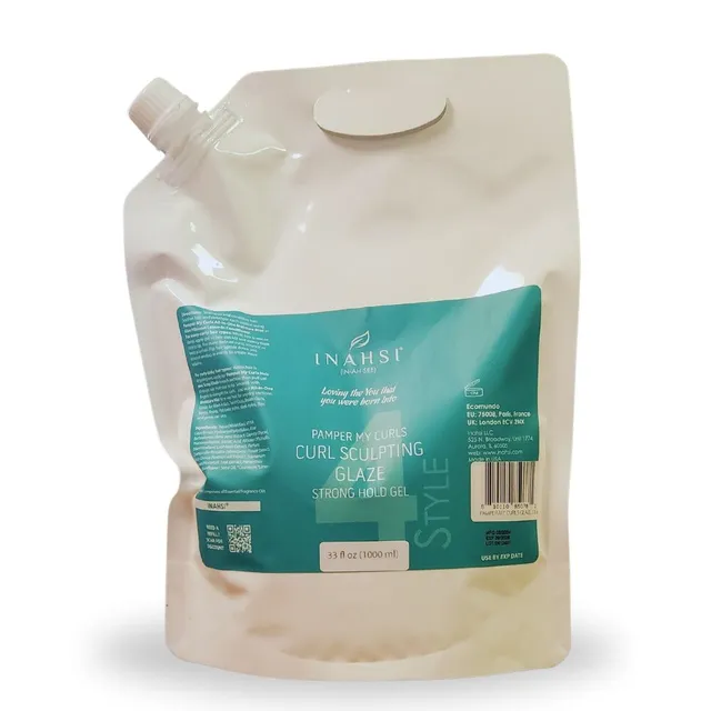 Inahsi Pamper My Curls Glaze Gel Ricci Tenuta Forte 33oz