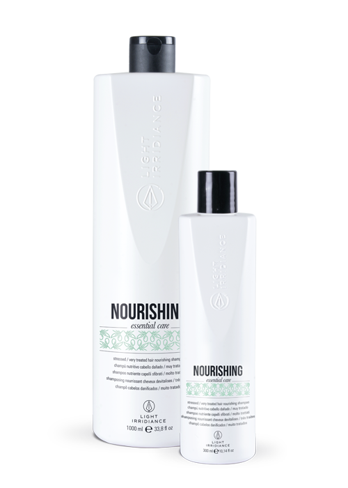 Light Irridiance Essential Care Nourishing shampoo nutriente sfibrati