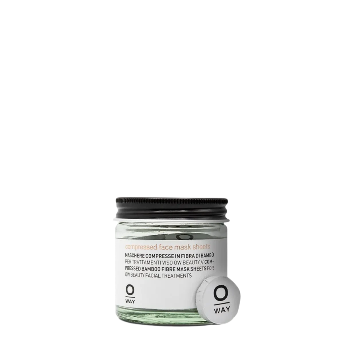 O-Way Skin Care compressed face mask sheets maschera viso bambù