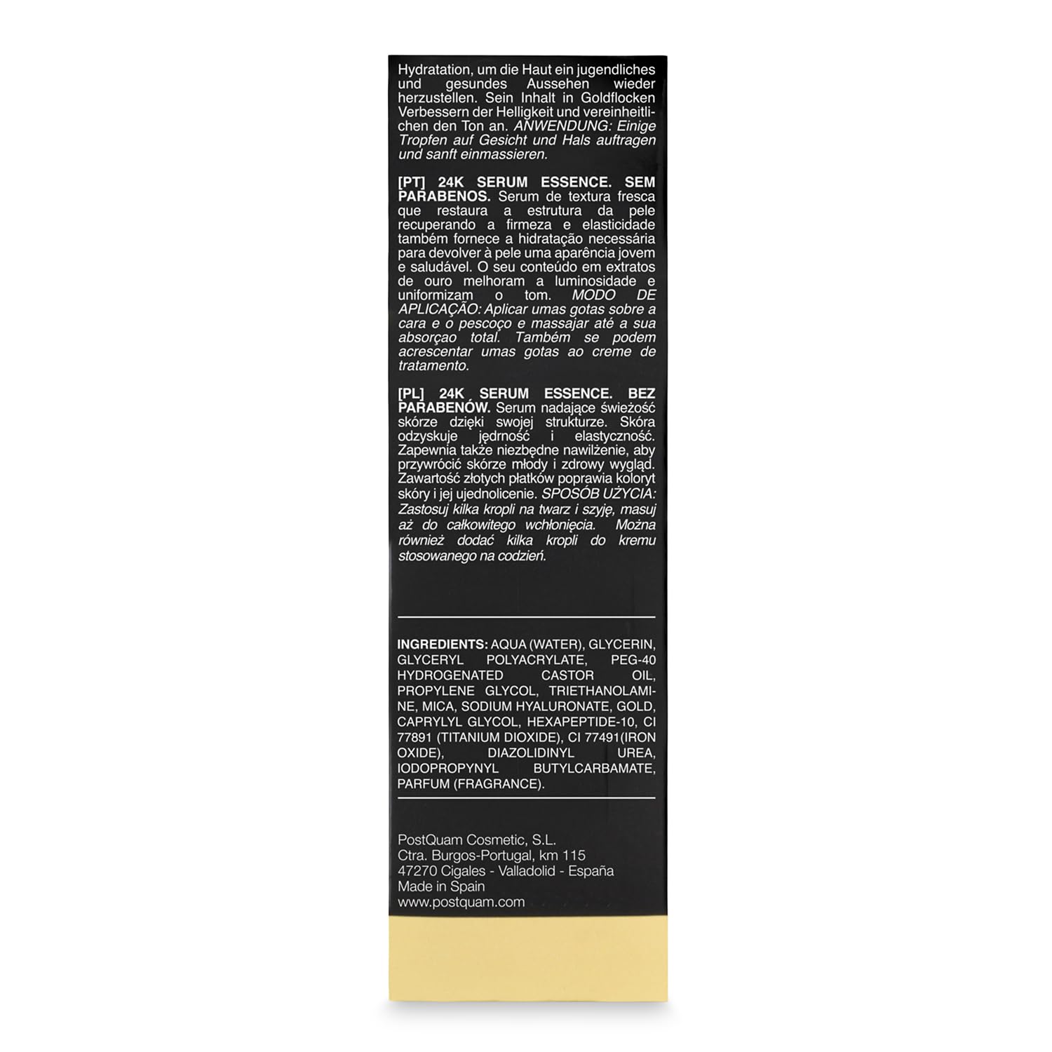 Postquam Luxury Gold Siero 24K Essence viso oro 30 ml