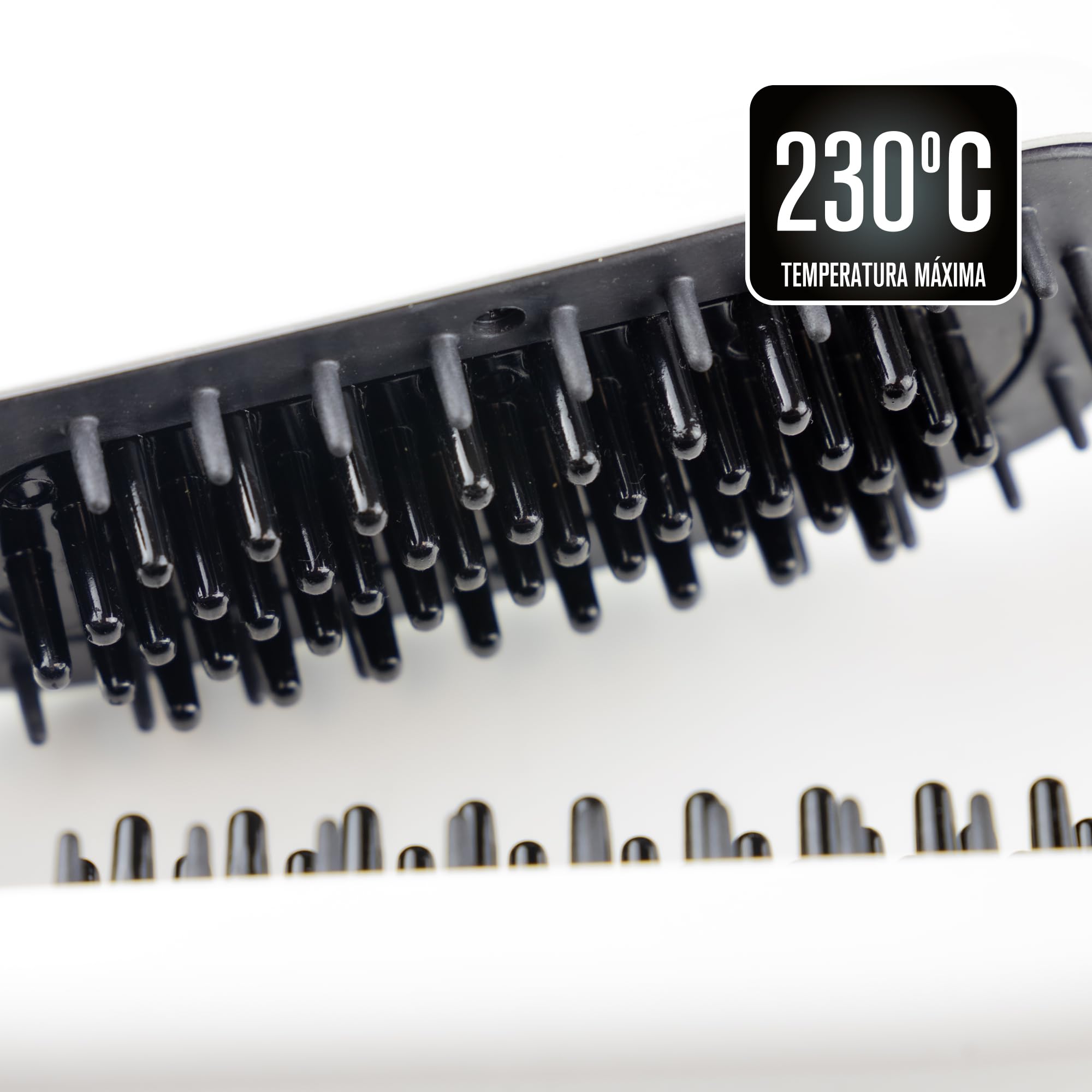 Italian Design Steam Blush Pro 2.0 Spazzola a Vapore 80W Bianca