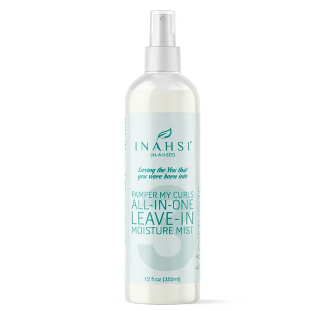 Inahsi Pamper My Curls Leave-In Spray 12oz Idratazione Ricci