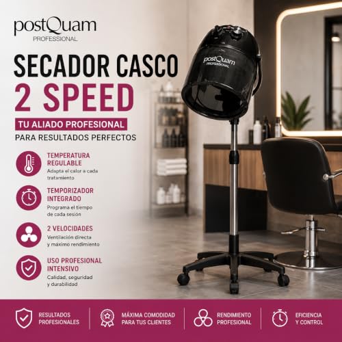 Postquam Casco asciugacapelli 1000W con stativo salone