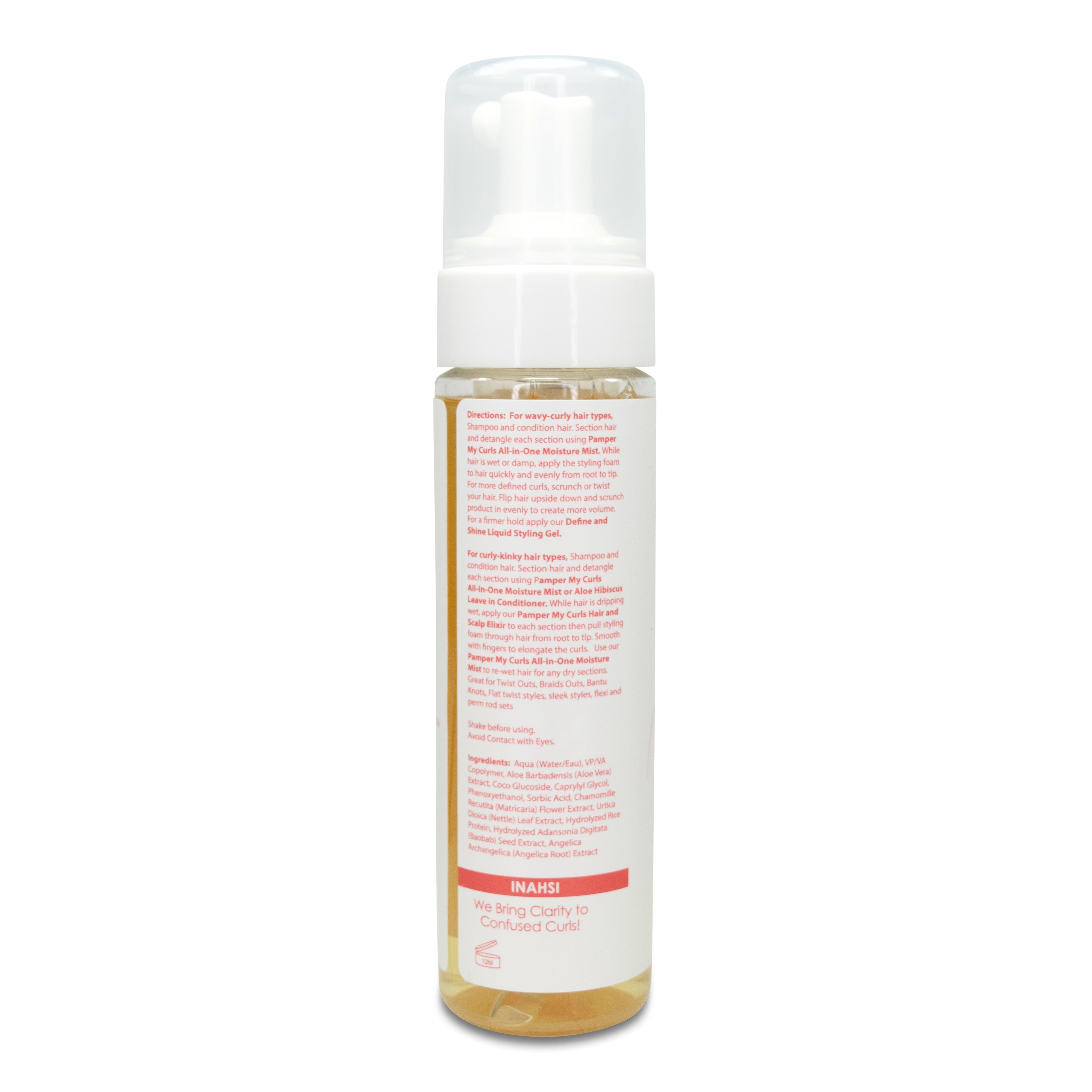 Inahsi Define & Shine Schiuma Volumizzante 8oz