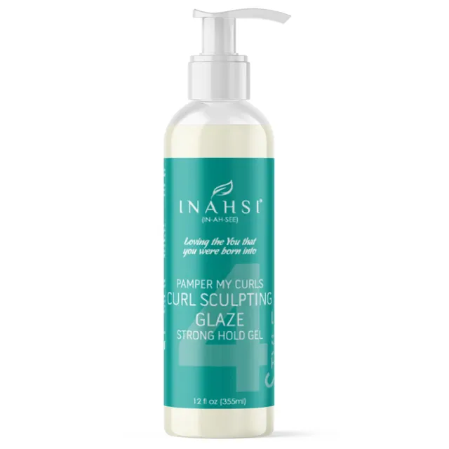 Inahsi Pamper My Curls Curl Sculpting Glaze gel forte 12oz