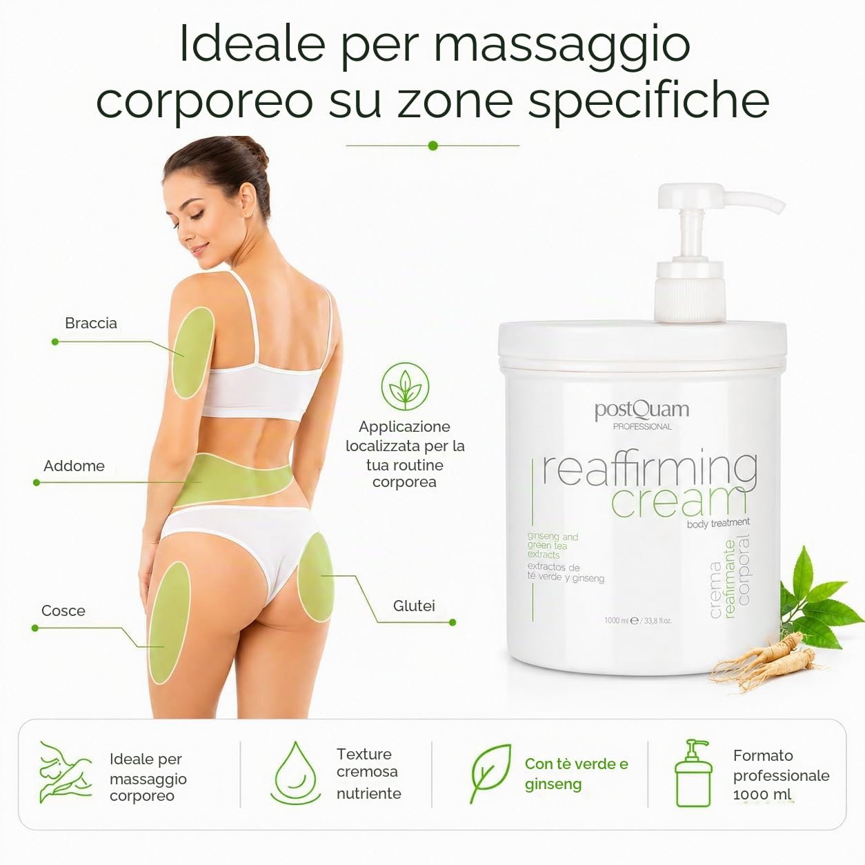 Postquam Sculpt Crema Corpo Rassodante 1000 ml Tonificante