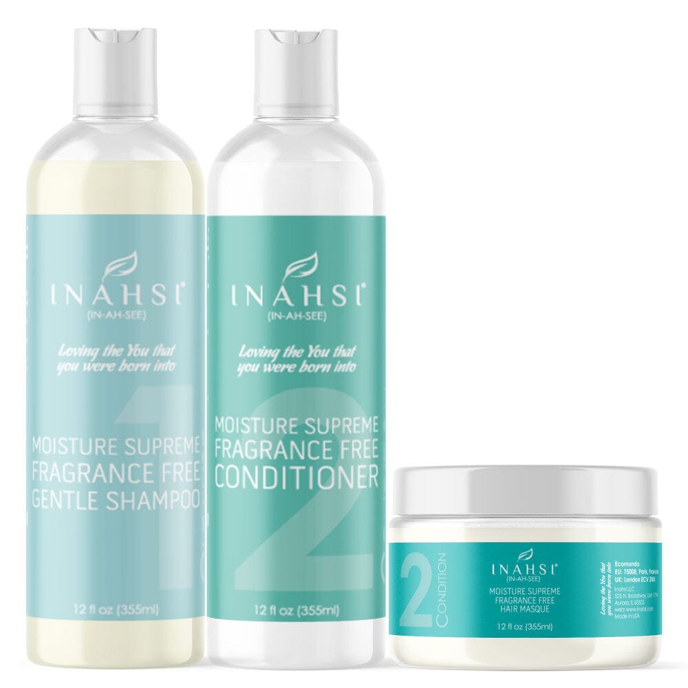 Inahsi Bundles Moisture Supreme Kit Wash Day Senza Profumo