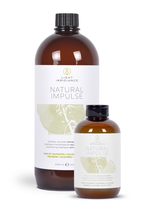 Light Irridiance Natural Impulse shampoo bambù volume capelli fini