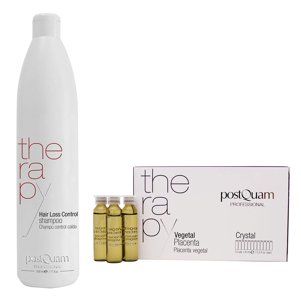 Postquam Tratamento Kit Anticaduta Fiale Placenta + Shampoo 500 ml