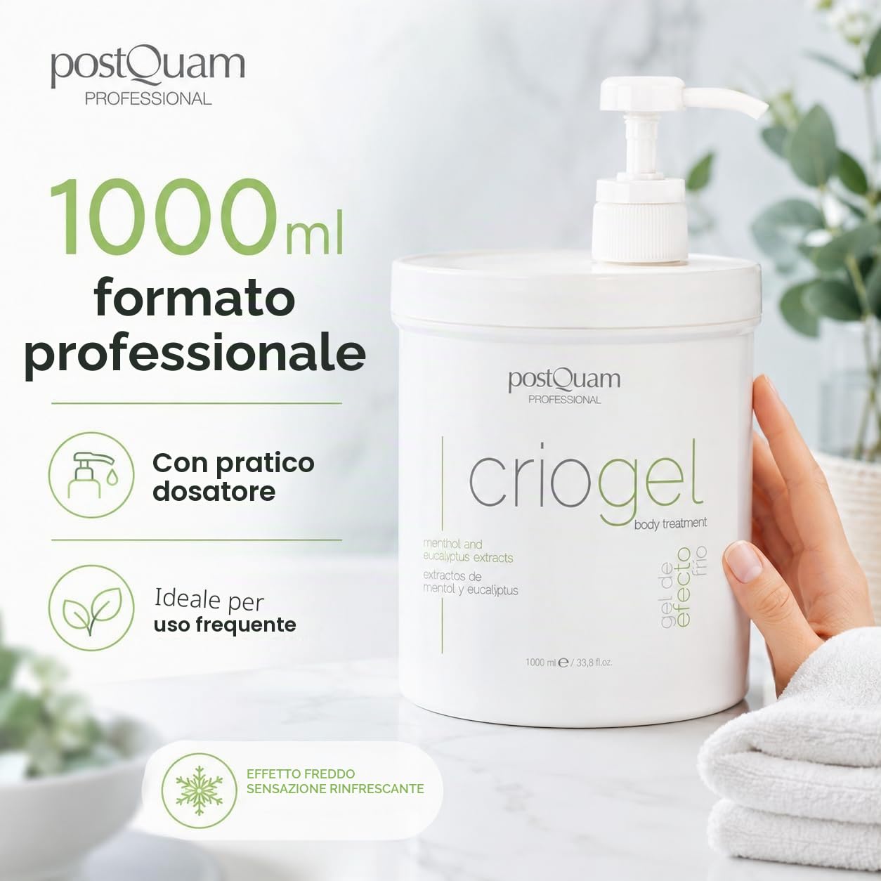 Postquam Sculpt criogel corpo 1 l effetto freddo